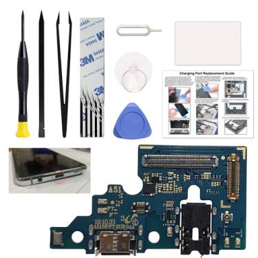 Imagem de Kit de substituição de porta de carregamento compatível com Galaxy A51 4G versão EUA (não para a versão 5G), SM-A515U, SM-A515U1, SM-A515W Dock Board Conector USB-C, com manual de instruções, kit de