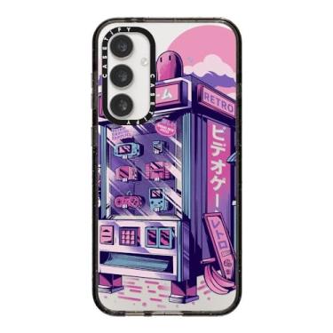 Imagem de CASETiFY Capa Impact para Galaxy S23 FE - Máquina de venda automática retrô - Preto transparente