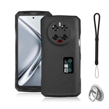 Imagem de NOUKAJU Capa para DOOGEE V40 Pro, capa de telefone, capa protetora de quatro cantos, capa protetora de TPU, função de suporte, suporte ajustável, capa protetora para DOOGEE V40 Pro 6,7 polegadas