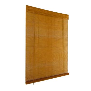 Imagem de Persiana Horizontal Hanoy Bambu Cortina Rolo Janela Casa Quarto Sala 140x160cm Evolux