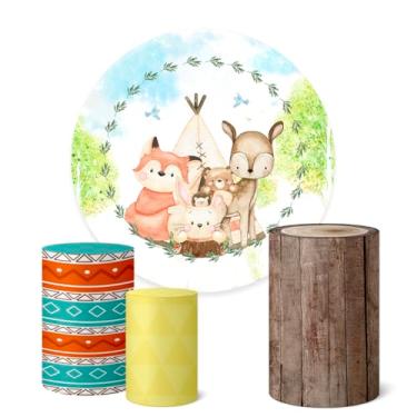 Imagem de Trio Capas Cilindro + Painel Redondo 1,50m Bosque (K1BSQ0010)