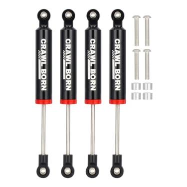 Imagem de 4pcs RC Shock Absorber Damper Internal Spring Built-in Spring for 1/10 RC Crawler Car Axial SCX10 I II III 90046 D90 RBX10 Wraith TRX4 MST Redcat Upgrade Parts (Black,110mm)