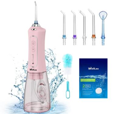 Imagem de Water Flosser WELLLEO WellLeo 300ml sem fio recarregável