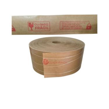 Imagem de Fita gomada 80mm para canoa de fita gomada com Reforço 1Kg 105m Cuidad