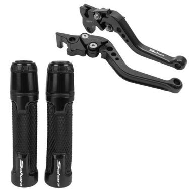 Imagem de Kit Manete Manopla Honda Sahara 300 2024 Gravado A Laser - Special Lin