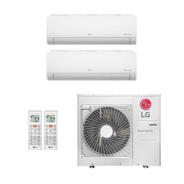 Imagem de Ar-Condicionado Multi Split Inverter LG 30.000 (1x Evap HW 9.000 + 1x Evap HW 24.000) Quente/Frio 220V