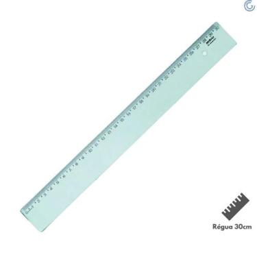 Imagem de Régua 30cm Acrílica New Line Verde - Waleu - WALEU / MAXCRIL