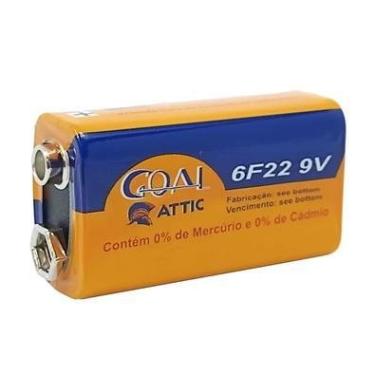 Imagem de Bateria 9v Comum Zinco Goal Attic P/ Brinquedos Eletrônicos