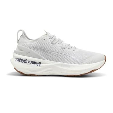Imagem de PUMA Tênis de corrida feminino Foreverrun Nitro 2 Saysky, Cinza pena/cinza claro liso, 38