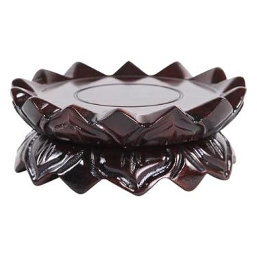 Imagem de Base Da Estátua Suporte Redondo Suporte Para Queimador De Incenso Porta Queimador De Incenso Porta-incenso Base De Bule Base De Vidro Estátua De Vara De Incenso De Madeira