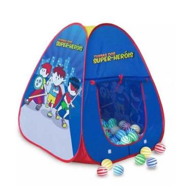 Imagem de Barraca Cabana Infantil Turma dos Super Heróis 100 Bolinhas  - Pica pa
