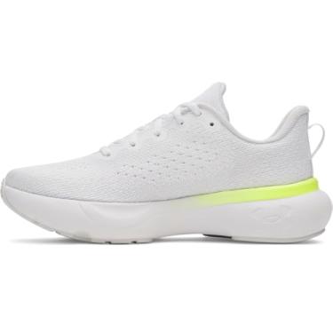 Imagem de Under Armour Tênis feminino Infinite, (106) branco/cinza distante/amarelo de alta visibilidade, 36