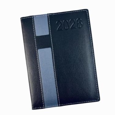 Imagem de Agenda 2026 Executiva Vertical Diária Agenda Anual Para Planejamento Formato A5 Capa Dura Couro Sintético 344 Páginas