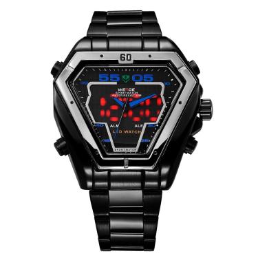 Imagem de Relógio Masculino Weide AnaDigi WH1102B - Preto e Azul