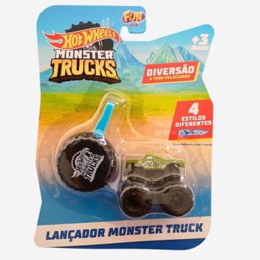 Imagem de Lançador de Carrinhos V8 Boomer Hot Wheels Monster Trucks - FUN