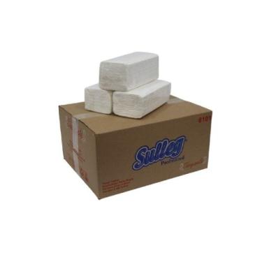Imagem de Papel Toalha Interfolhado Branco Folha Dupla Sulleg Profissional Caixa