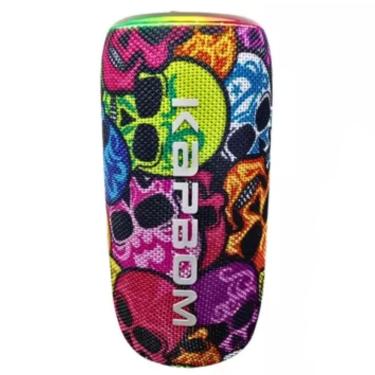 Imagem de Caixa de Som Portátil Bluetooth 14W Potente Rádio FM Leds Interativo