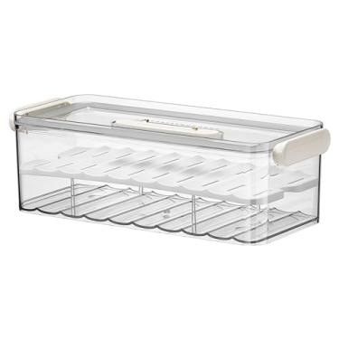 Imagem de Caixa de bolinho de bolinho da geladeira Salvamento empilhável salvamento de boletos de boletim multifuncional para boletim para alimentos de cozinha