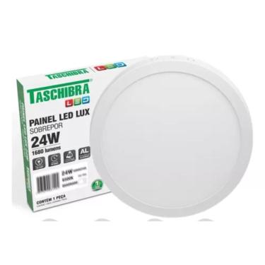 Imagem de Painel Led Plafon Redondo Sobrepor 24W 3000k Taschibra
