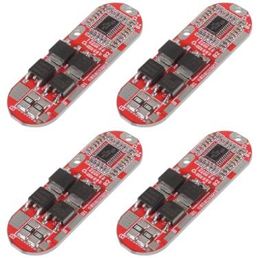 Imagem de 4 peças de placa de proteção de bateria de lítio 25A 3S 12,6V para células de íon de lítio 18650 - circuito de carregamento BMS com célula lipo de polímero PCM PCB