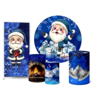 Imagem de Trio Capas Cilindro + Painel Sublimado + Painel Romano Natal (K2NAT069)