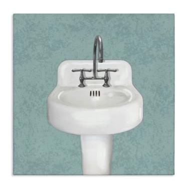 Imagem de Stupell Industries Arte de parede simples para pia de banheiro por Matthew Piotrowicz, 61 x 61 cm