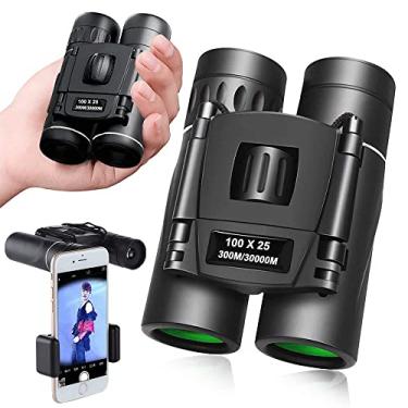 Imagem de Binóculos para adultos, mini binóculo compacto dobrável para observação de pássaros Aurosports