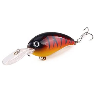 Imagem de ZZTWER 1 Isca de pesca de manivela 10 cm 14 g Isca rígida artificial para robalo, lúcio, pesca marítima
