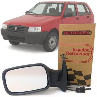 Imagem de Retrovisor Lateral Esquerdo Motorista Fiat Uno Fire Mille 2001 2002 20