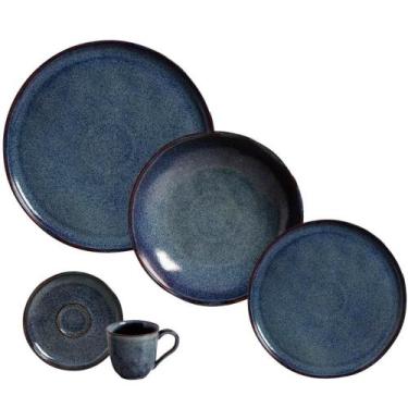 Imagem de Aparelho de Jantar 30 Peças Cerâmica Porto Brasil Bio Titanium Jogo Me