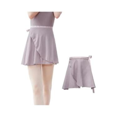 Imagem de Saia Tutu De Chiffon Para Dança, Mini Saia Curta Com Amarração Para Da