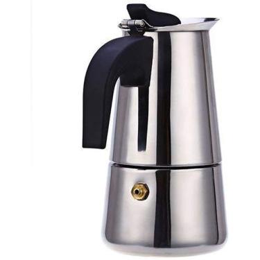 Imagem de Cafeteira Italiana Aço Inox 4 Xícaras 200 ML - MARKELK