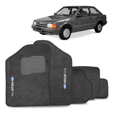 Imagem de Jogo de Tapete Carpete Escort Hobby Xr3 84 a 92 5pç Grafite PVC - Maca