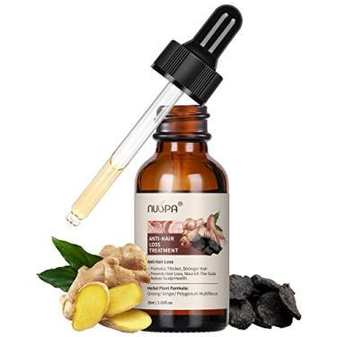 Imagem de Sérum antiqueda de cabelo, reparador do couro cabeludo com extratos de ervas, soro de massagem para couro cabeludo à base de água com ginseng, gengibre, poligonum multiflorum para homens e mulheres