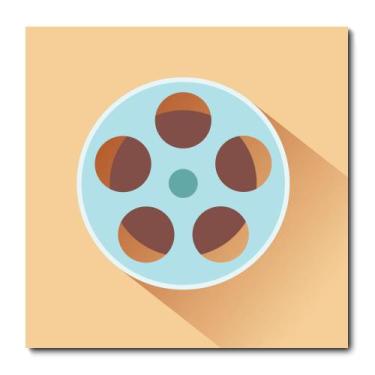 Imagem de Placa Decorativa - Rolo de Filme - Cinema - 1324plmk - Allodi