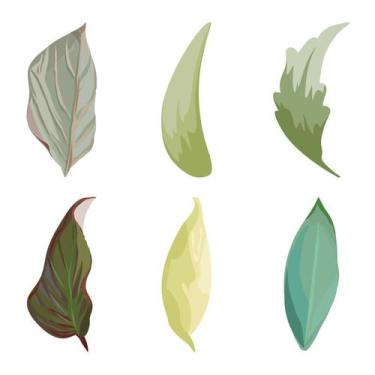 Imagem de Adesivo de Parede Infantil 72 Folhas Folhagem Quarto Criança - 055ir -