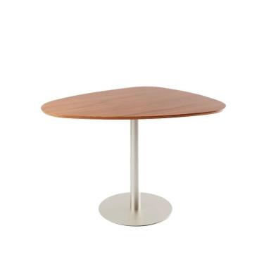 Imagem de Mesa de Jantar Orgânica para 4 Lugares Kalyx 122 cm - Champanhe c/ Canella