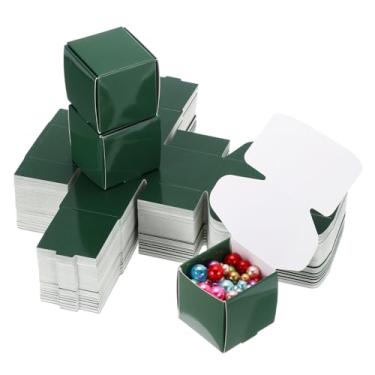 Imagem de PATIKIL 1,6 x 1,6 x 1,6 caixas de presente pequenas a granel com tampa, pacote com 100 mini caixa de presente quadrada de papelão dobrável para brinco, joia de anel, lembrancinha de festa de casamento