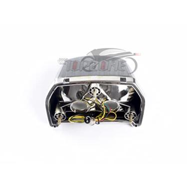 Imagem de Compatível com KAWASAKI 1995-1996-1997 GPZ1100 / ZX1100-E; Lanterna traseira de LED, luz traseira de freio + indicadores de seta integrados - Cor fumê