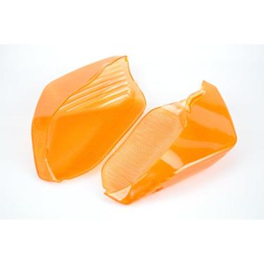 Imagem de TOPZONE Compatível com Kawasaki 2006-2007 Ninja ZX-10R / 2008-2016 1400GTR; Lente pisca-pisca de pisca-pisca da lâmpada do dicador traseiro (cor laranja)