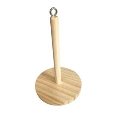 Imagem de KiBcsLic Suporte para novelos de lã Suporte para fios de madeira para novelos de lã Organizador de carretéis para artesanato Costura Crochê Bordado Mãe, Style a