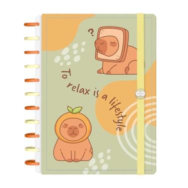 Imagem de Caderno de Disco Inteligente Iscool G+ Capivibes Relax Verde