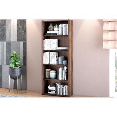 Imagem de Estante de Livros ESM201 c/ 4 Prateleiras Rustico - Movelbento