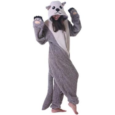 Imagem de Pijama DarkCom, macacão, Sea Otter, Cosplay, lã polar, adulto