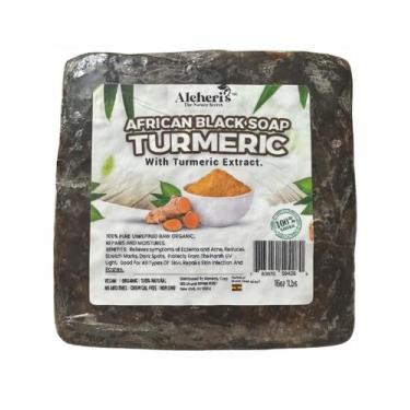 Imagem de Sabonete Aleheri's African Black Soap Turmeric 473ml 100% natural - Ma