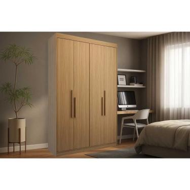 Imagem de Guarda Roupa Solteiro 4 Portas E 2 Gavetas Ph 1805 Cedro - Herval