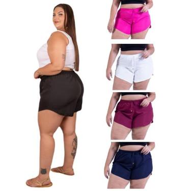 Imagem de Bermuda De Praia Plus Size Feminino Moda Piscina Banho Leve Soltinho T