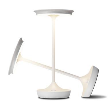 Imagem de YHT Luminárias De Mesa Recarregáveis Sem Fio, Lâmpada De Mesa Portátil Com Bateria De 6000 Mah, À Prova D'Água, 3 Cores, Luz De Mesa Led Com Função De Memória Para Áreas Externas/Jantar/Pátio/Resta