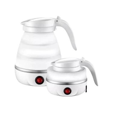 Imagem de Chaleira Elétrica 600Ml Portátil 110V Retrátil Branca 600W - Eletric K