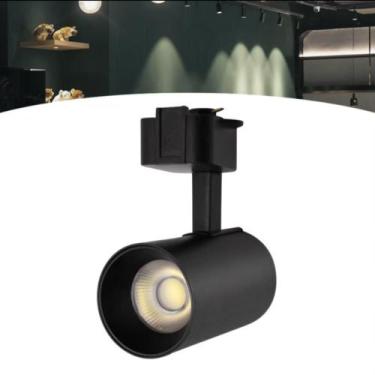 Imagem de Kit Trilho Eletrificado 1m + 3 Spots Led 10w Preto Neutro 4000k Bivolt
